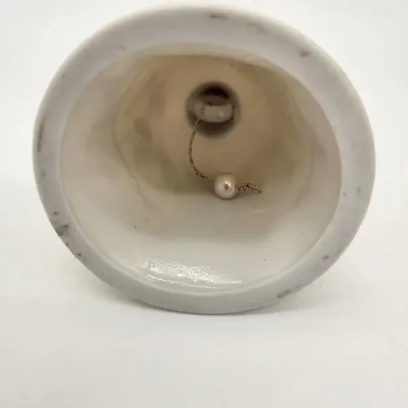 6-Sided Ceramic Bell 3 Sweet‎ Little Birds Hand Painted & Signed Light Ring Tone - Picture 7 of 8